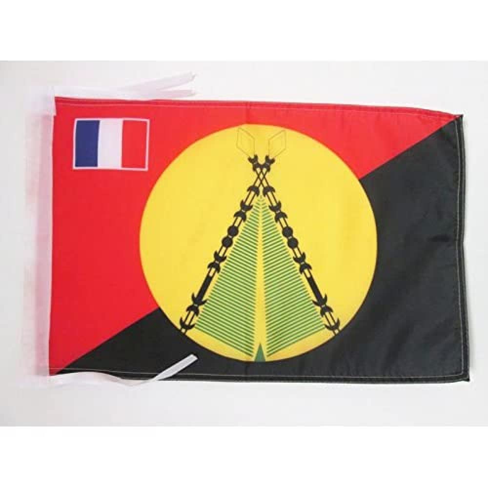 AZ FLAG, Chiefdom of Sigave Flag, 18'' x 12'', 100% Polyester Sigavé Small Banner with Two Cords, Fade Resistant