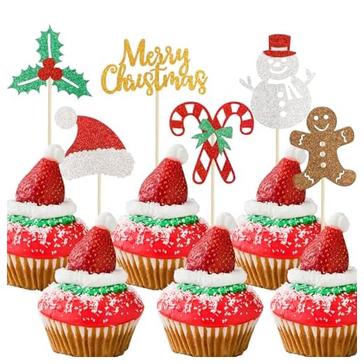 27+ Adorable Santa Baby Baby Shower Ideas You’ll Love 4 24 Pcs Christmas Cupcake Toppers - Merry & Classic Styles for Xmas, Baby Showers & Parties