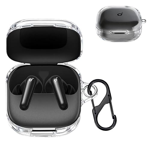 KOMININA Anker Soundcore P31i �p �P�[�X TPU�f�� �N���A �J�o�[ ���̎��݌v �����[�d�\ �C���z���J�o�[ �����h�~ �L�Y�h�~ �ϏՌ� �h�� �h�o �y�� �C���z���P�[�X �J���r�i�t�� (Anker Soundcore P3