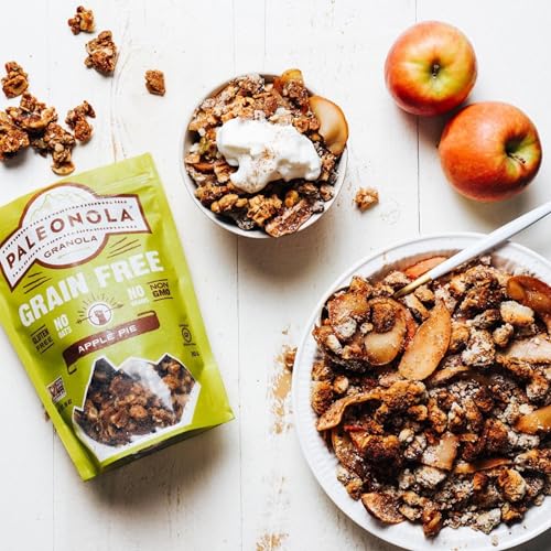 Image of Paleonola - Grain Free Granola Apple Pie Flavor - Non-GMO, Grain, Soy, Gluten, Dairy Free - Low Carb Protein Snack For A Healthy Breakfast