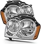 ACANII - For 2005-2007 Jeep Grand Cherokee Replacement Headlights Headlamps Pair Driver + Passenger Side