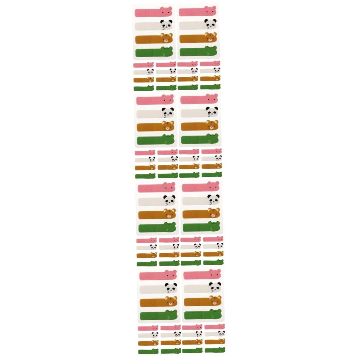 Housoutil 4 Set Adesivi Etichetta Della Pagina Di Carta Schede Della Pagina Evidenziare Strisce Per Libri Pastello Appiccicoso Linguette Adesive L'animale Domestico 6 Confezioni*4