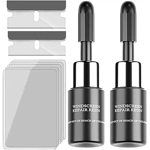 VONDER Windshield Repair Kit, Cracks Gone Glass Kit Automotive Windscreen Tool for Fixing Chips, and Star-Shaped Crack, Windshield Crack Repair Kit for Chips and Cracks, Nano Fluid Filler