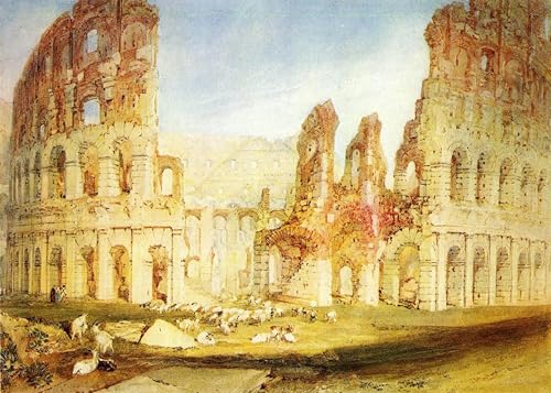 Tableaux peinture sur toile le Colisée Turner moderne décoration chambre 60x90