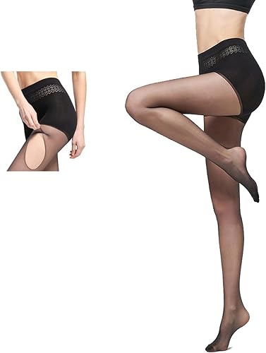 RSBSforLegs Mallas transparentes ultrafinas 1D para mujer, leggings invisibles ultrafinos, adelgazantes, ajuste perfecto