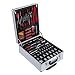 Produktbild 399-teiliges Werkzeugkoffer, Handwerkzeugset, Auto Werkzeugsatz, Toolbox Trolley mit Rollen und Handschuhen, aus Aluminium, 2 Schlüsseln