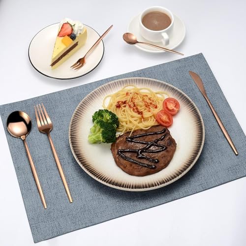 Image of 24-Piece Flatware Set, Stainless Steel Knife Fork Spoon, Home Dinnerware Tableware Set for 6,Stainless Steel Cutlery Set for Home, Kitchen, Restaurant, Utensils (Rosegold)