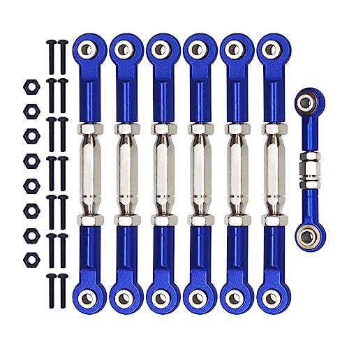 Aluminum Adjustable Turnbuckles Camber Link Upgrade Parts for Traxxas 1/10 Rustler 2WD/4X4, Slash 4X4/2WD, Stampede 4X4/2WD VXL, Hoss 4x4, 7 PCS