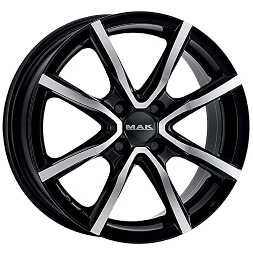MAK Milano schwarz, bearbeitet Face 5,5 x 15 ET42 4 x 100 Hub Bohrung 60,1 Legierung Felgen