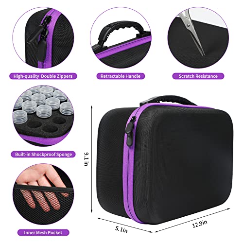 Image of Douorgan 120 Slots Diamond Painting Storage Containers Upgraded Accessories and Tools Pen Tray, Diamond Painting Tools Organizer, Shockproof Diamond Art Storage Case, Jewelry Beads Storage Box