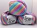 Ice Yarns Picasso 3 Pack - Pastel Rainbow Colors Yarn Fuzzy with Subtle Sheen Worsted Weight, 3x125 Yards (3x115meters) 3x1.76 Ounces (3x50 Grams)