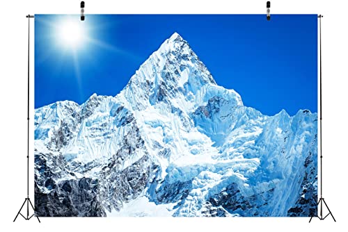Fondo Fotográfico Tela BELECO 5x3ft Montaña Nevada miniatura 5