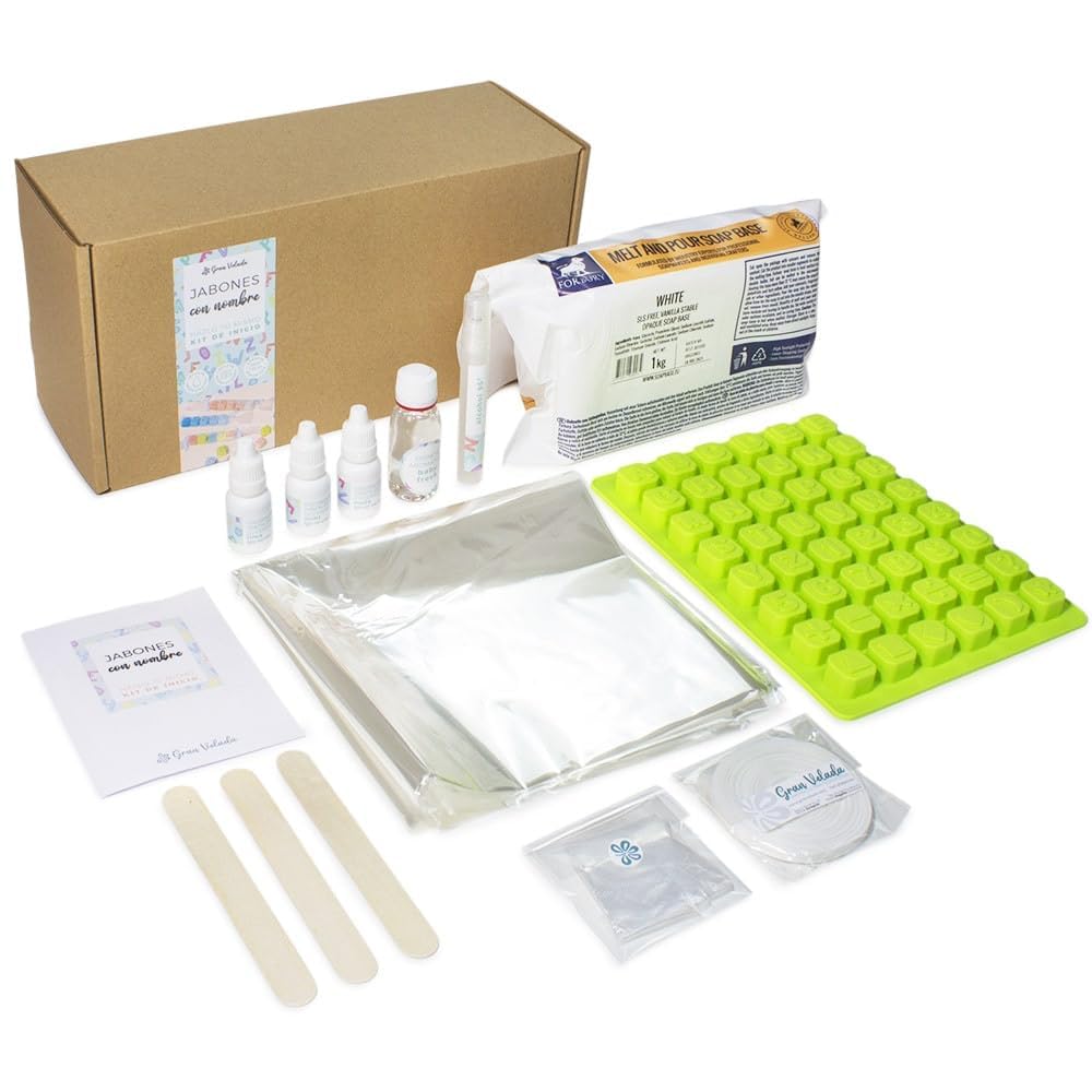 Kit para hacer jabones con nombre | Elabora jabones personalizados fácilmente