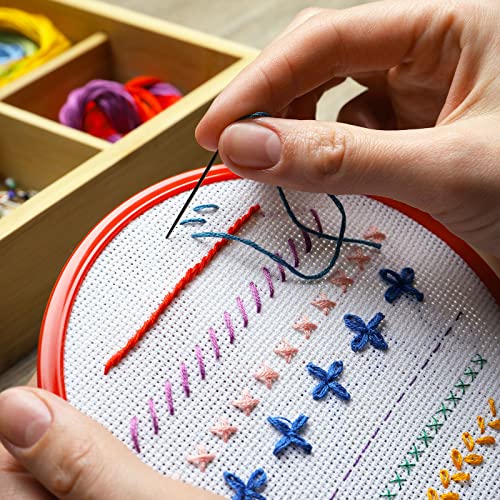 Set de 24 hilos metálicos para bordado multicolor miniatura 6