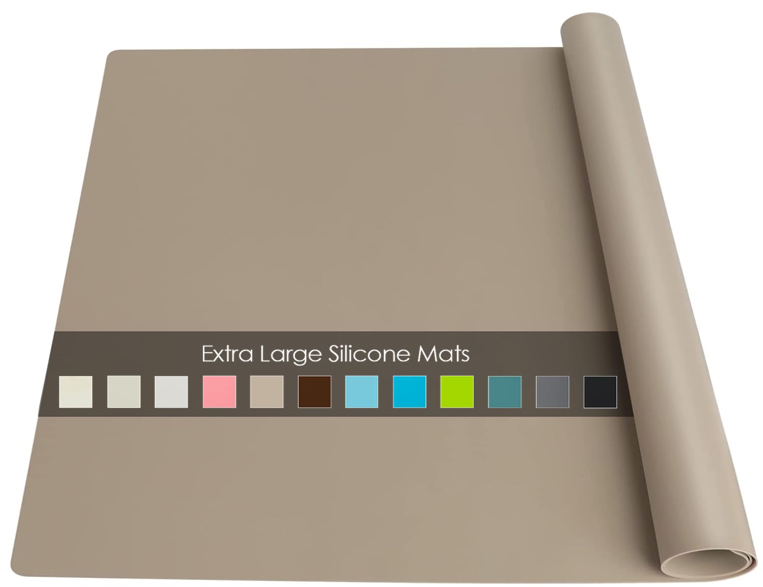 Extra Large Silicone Mat, Kitchen Counter Mat Placemats for Kids Silicone Mats for Countertop, Nonstick Silicone Table Mat for Pastry Crafts Baking