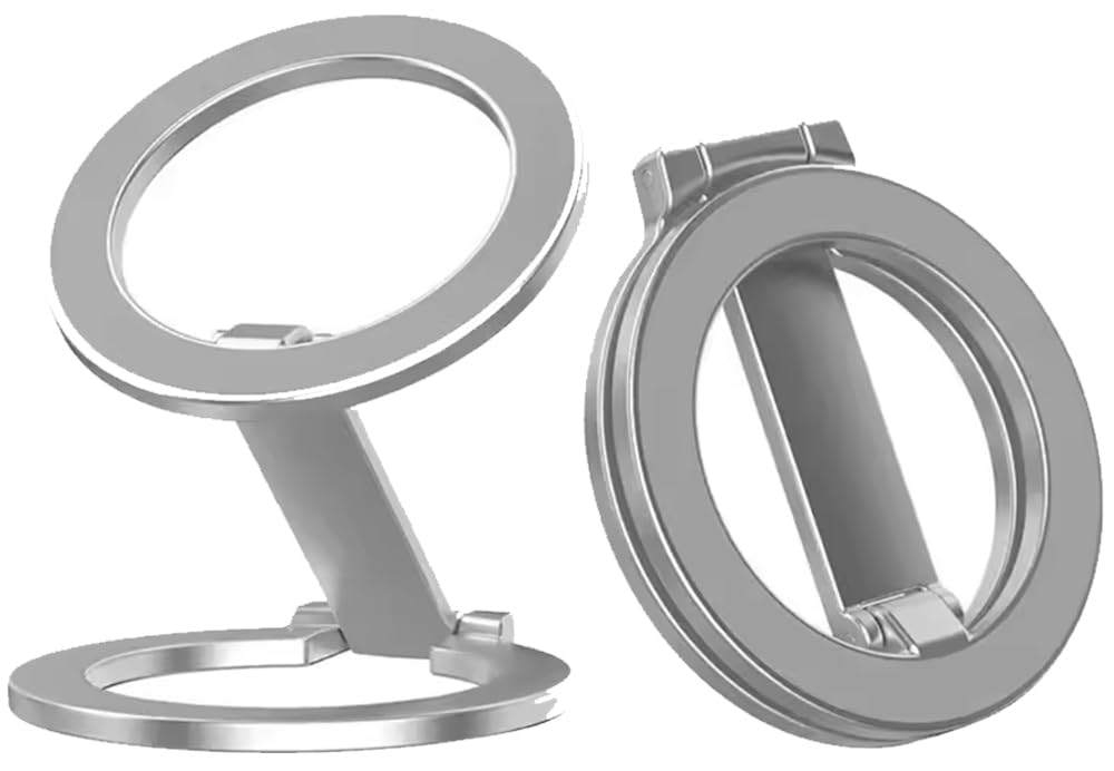 Zitel MagSafe 360° Rotatable Phone Grip Ring Holder Silver - Image 1