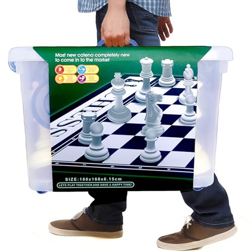 Set gigante de ajedrez King Size con piezas de 10 pulgadas miniatura 7