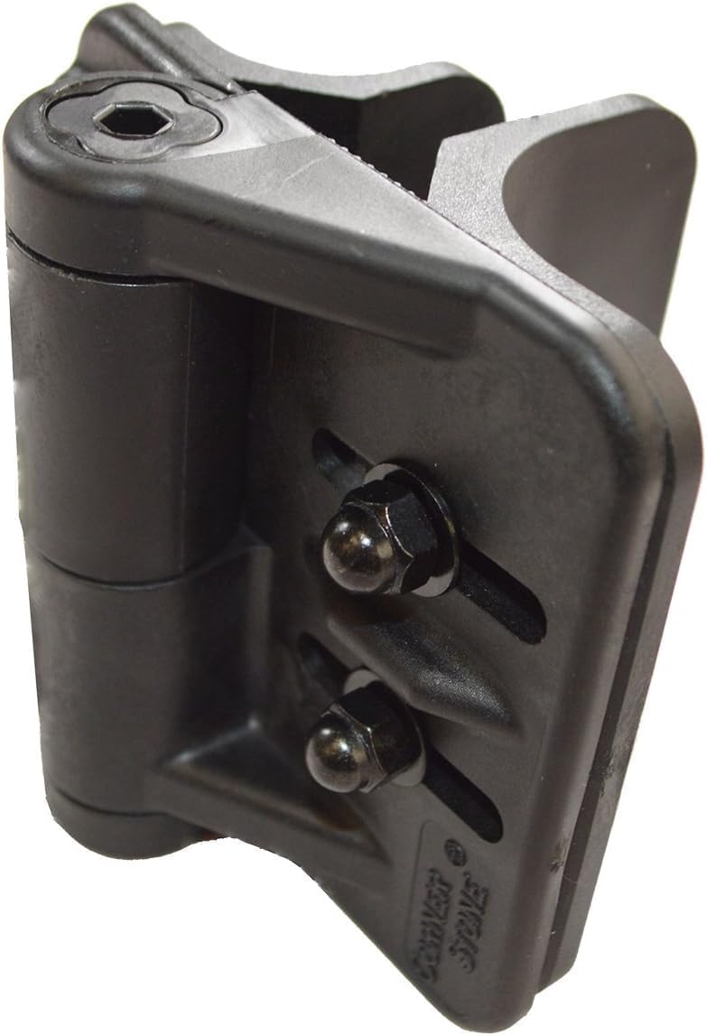 Cornerstone Black Nylon Polymer Self-Closing Adjustable Hinges for Chain Link Posts, Fasteners Included, 2 Hinges Included - CH200FR-BK - Nationwide Industries