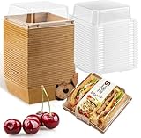 ZHPLIX 50 charcuterie boxes with clear lids,sandwich box,disposable charcuterie boards with lids, mini charcuterie boxes 5