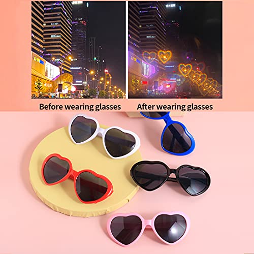 Dollger Heart Sunglasses Heart Effect Diffraction Glasses Festival Accessories Party Rave Lights Glasses Love Gift3