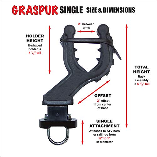 Graspur Single Atv Gun & Bow Rack - Model Atv1 #TOP5