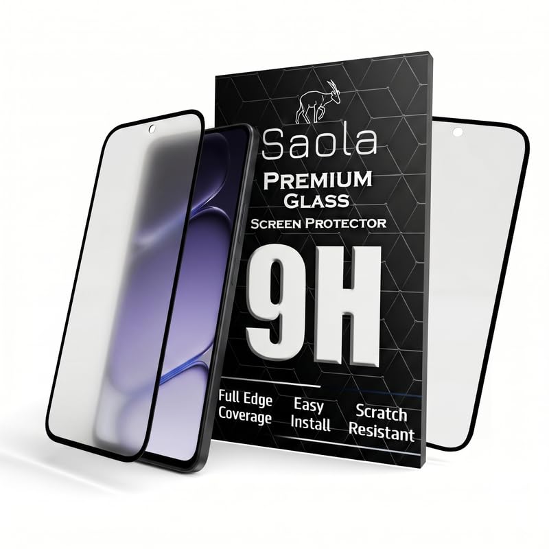 Image of Saola HD Matte Tempered Glass With 18H Hardness For Oneplus Nord CE 6 Lite (PACK OF 1) with Hassle-less Installation Kit. Full screen Coverage. 6.72 inch