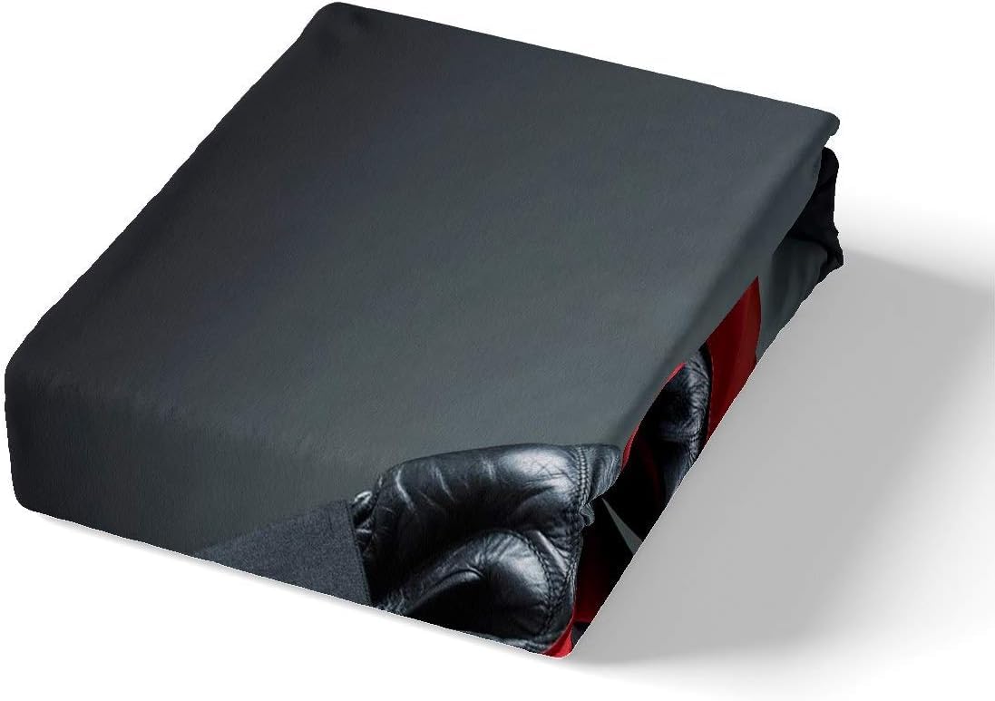 Funda Nordica de 3 Piezas para Cama 180 Guantes de Boxeo Funda Edredon 240x260 cm Boxeo Ropa de Cama de Microfibra Transpirable con Cremallera y 2 Fundas de Almohada 50x75 cm A-707