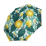 Kompaktes Material des Regenschirms: Mit einem dreimal verchromten Metallschaft und einem starken Metallrahmen für mehr Stabilität bei starkem Wind, mit Aufbewahrungshülse hält der Schirm ordentlich verstaut.