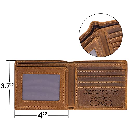 kullder Engraved Wallets for Men Leather Wallet Mens Personalized Gifts for Husband from Wife Custom Wallet Rfid for Man Love Boyfriend Gift Birthday Anniversary Christmas gift for Him2