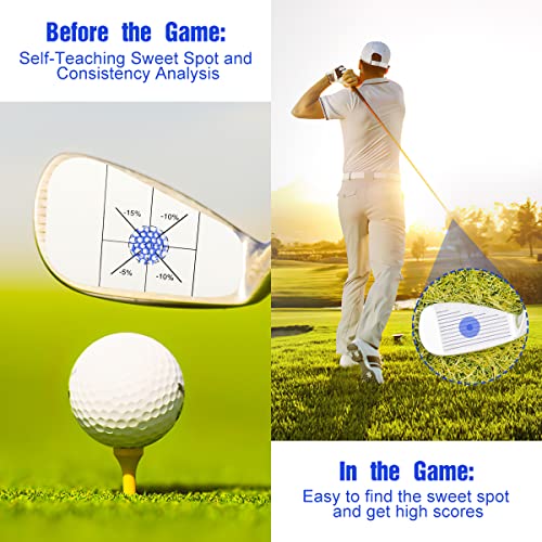 Bicyclestore 400Pcs Golf Impact Tape, Self-Teaching Golf Club Stickers Set For Woods, Irons Or Putters, Reusable Impact Labels Golf Training Aid Equipment For Swing Sweet Spot Accuracy Diagnosis #TOP6