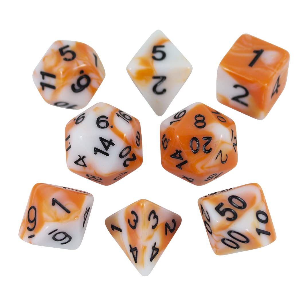 Paladin Roleplaying Gray & Blue Dice Set 'Storm Lord' - Expanded 8-Piece DND Dice With Extra D20 - View #7