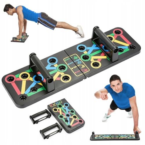 Gymtek Faltbare Liegestütze Brett - Push Up Board mit Liegestützgriffe...