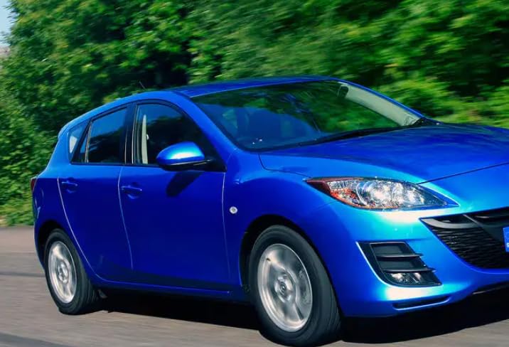 FEILIDAPARTS Side Rearview Mirror Cover Wing Mirror Cap painted Compatible with MAZDA 2 3 6 2008-2013 (RIGHT IN POLAR BLUE)