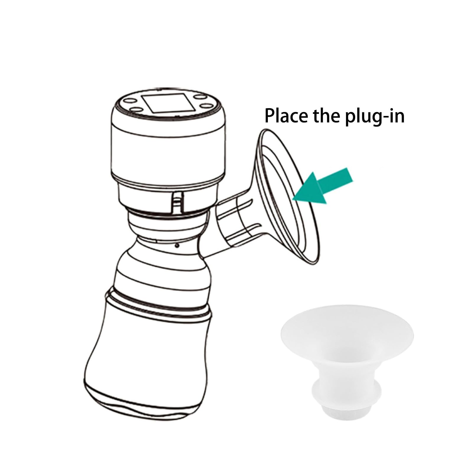 REDYY Silicone Horn Adapter Flange Insert Part Insert Improve Your Pumping Efficiency