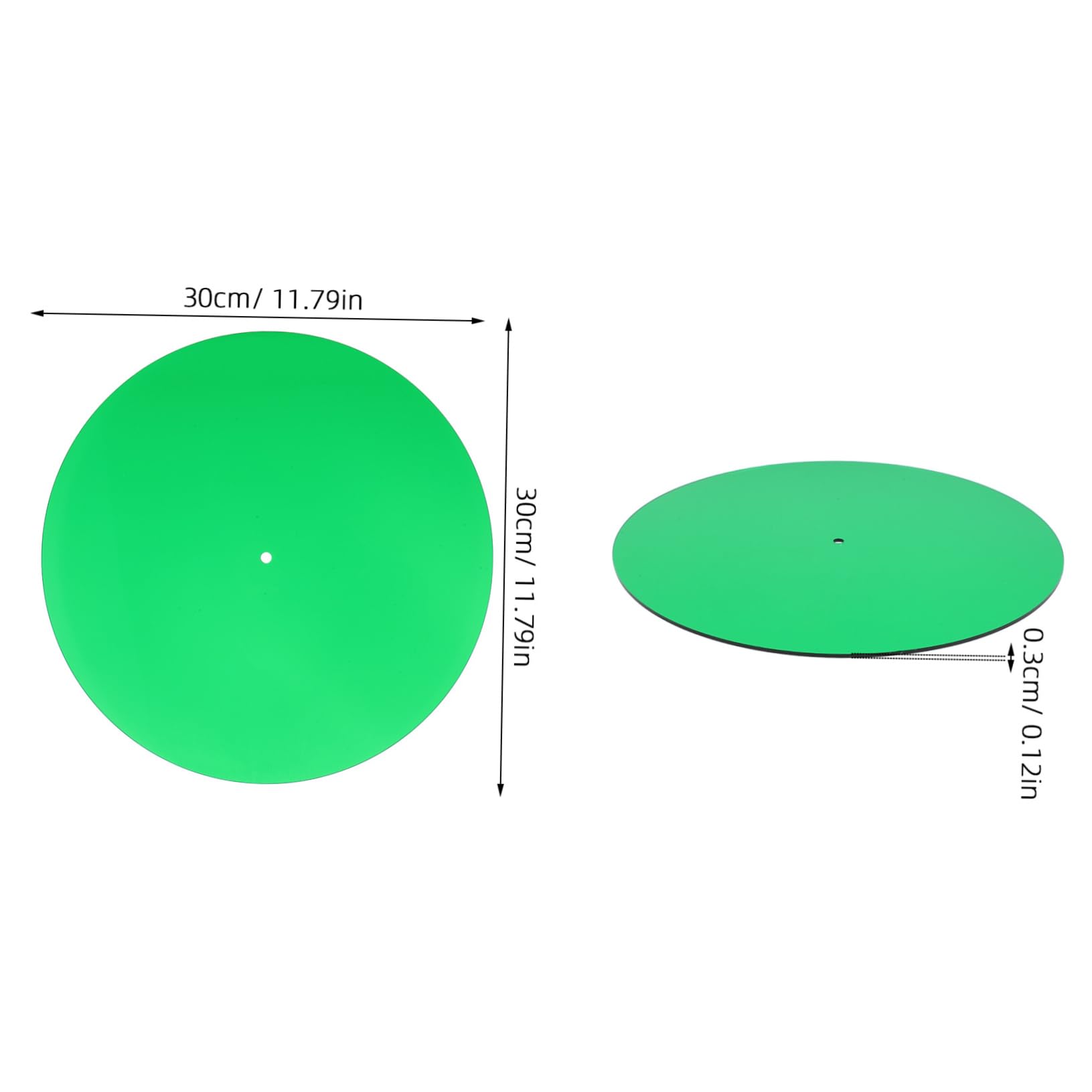 BESPORTBLE Noise Reduction Turntable Slipmat Acrylic Vibration Absorbing Mat for Vinyl Records