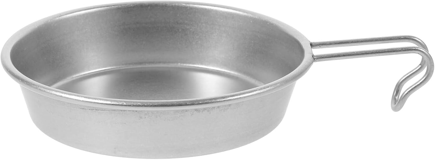 UPKOCH Stainless Steel Camping Bowl Lightweight Portable Outdoor Cookware for Serving for Backpacking and Picnics Easy to Clean Multi-functional Design