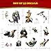 DreamWorks Kung Fu Panda Decals - Set of 13 Vinyl Stickers Po, Baby Po, Tigress, Master Shifu, Master Crane, Viper for Car Laptop Computer Kids Water Bottle Outdoor Waterproof