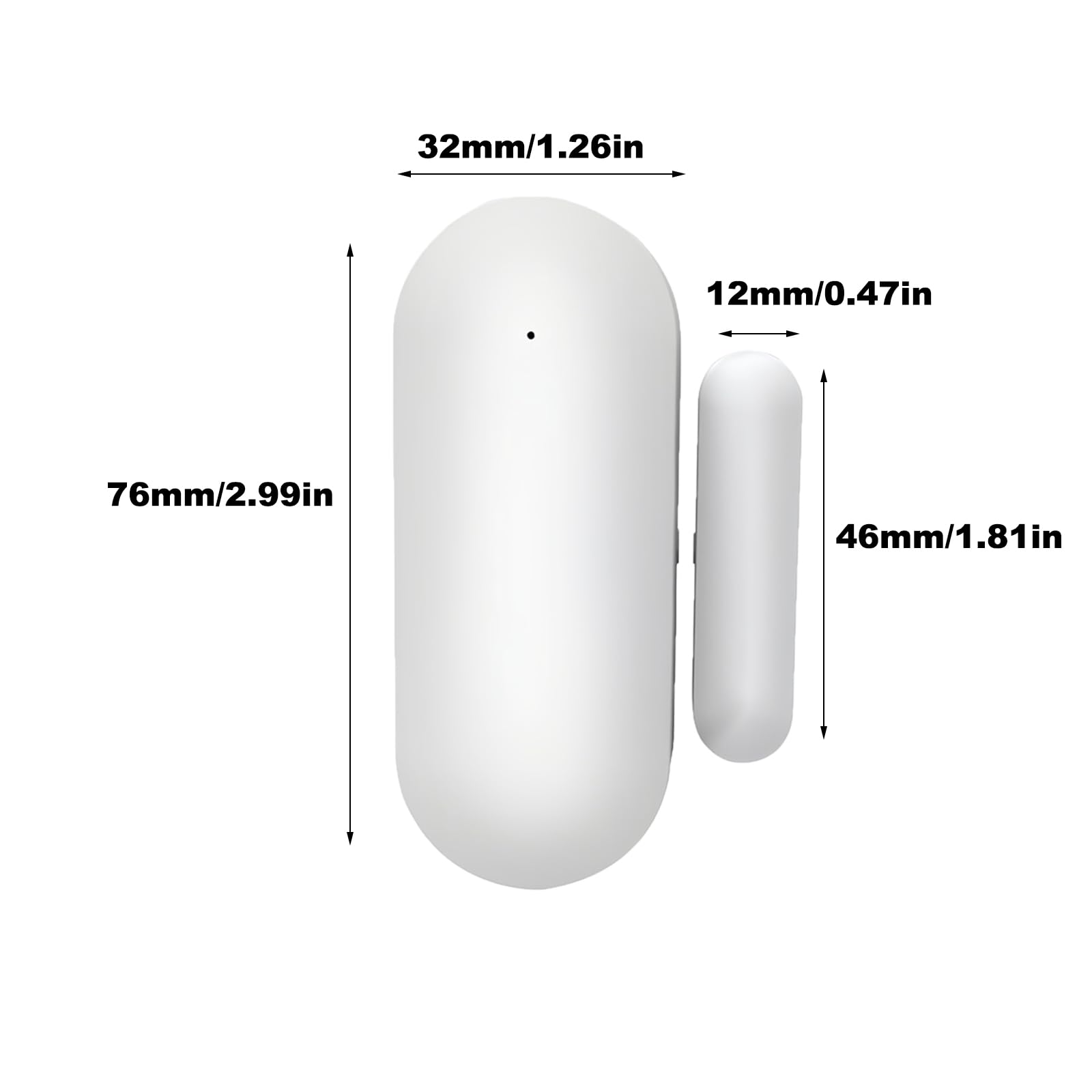 Mengshen 4er-Pack Zigbee Türöffnungsalarm Sensor Smart Home Automatisierung Zigbee Verbindung Kindersicherheit Kompatibel mit Apple HomeKit und Alexa