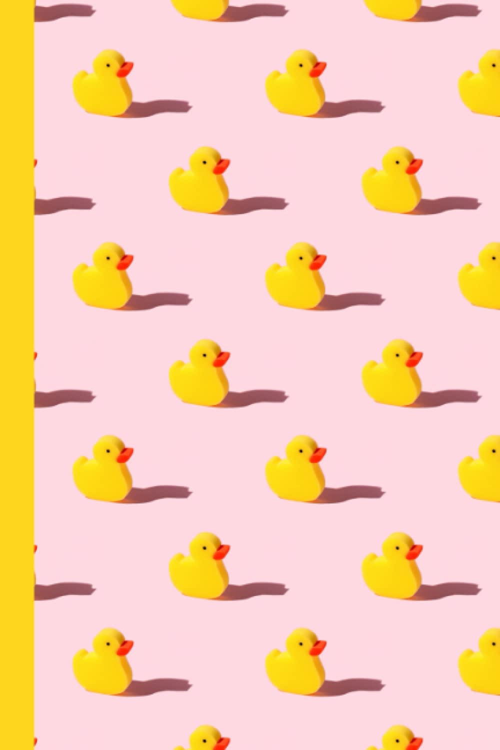 Duck Notebook: Yellow and Pink Duck Pattern Composition Notebook Journal | For Duck Lovers To Write In Notes, Passwords & To Do Lists