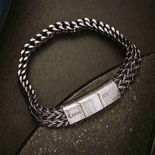 iHeartDogs Hero Company Link Bracelet for Men - Knight's Creed 'Believe' Credo Chain Bracelet2