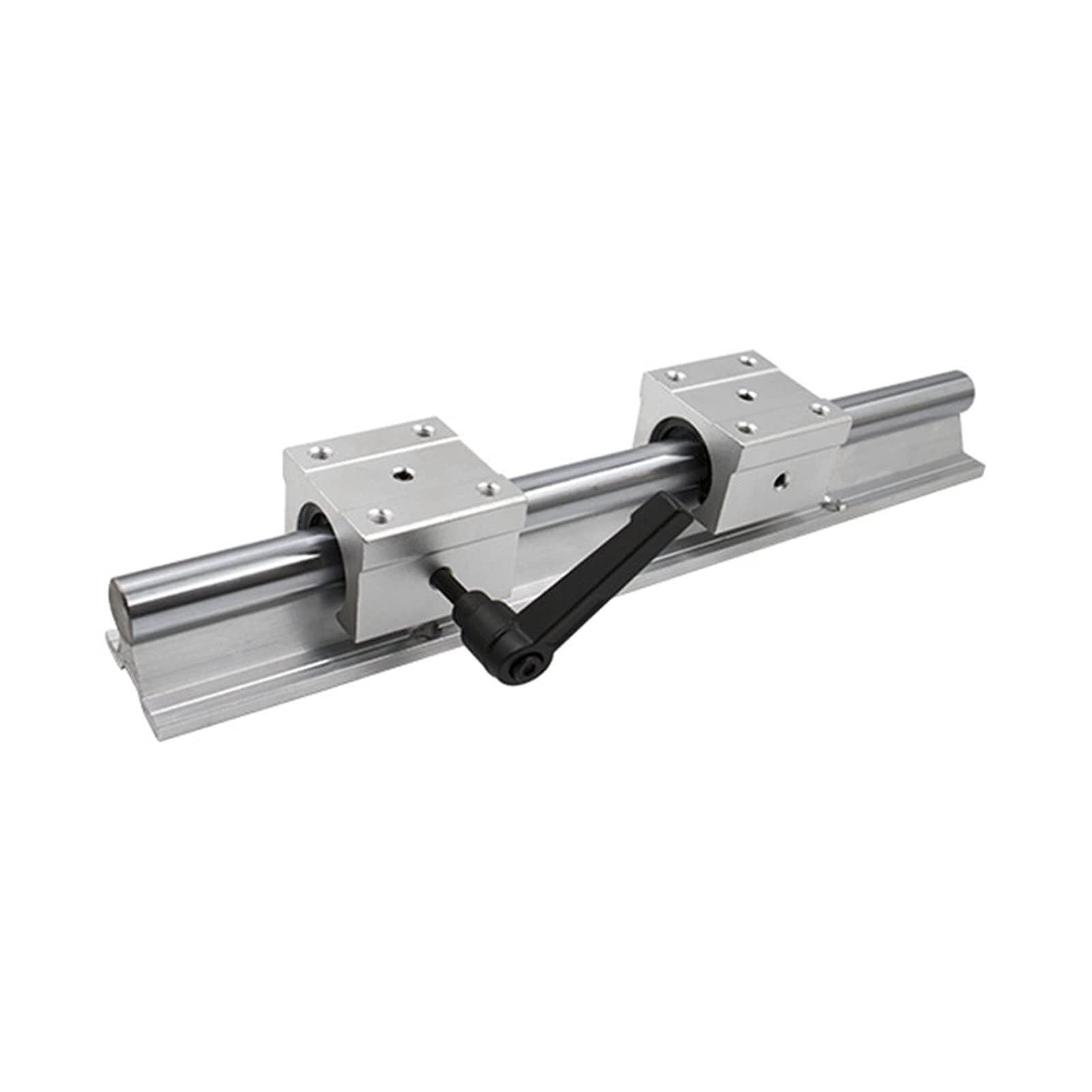 Rillenlager, 2 Sbr10 Sbr12 Sbr16 Sbr20 Sbr25 Lineare Wellenstangenschienenführung + 4 Gleitlagerblöcke (Farbe: 2SBR25 4SBR25UU, Führungslänge: 550 mm)