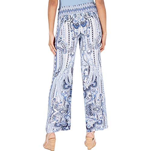 INC International Concepts Printed Drawstring Wide-Leg Pants2