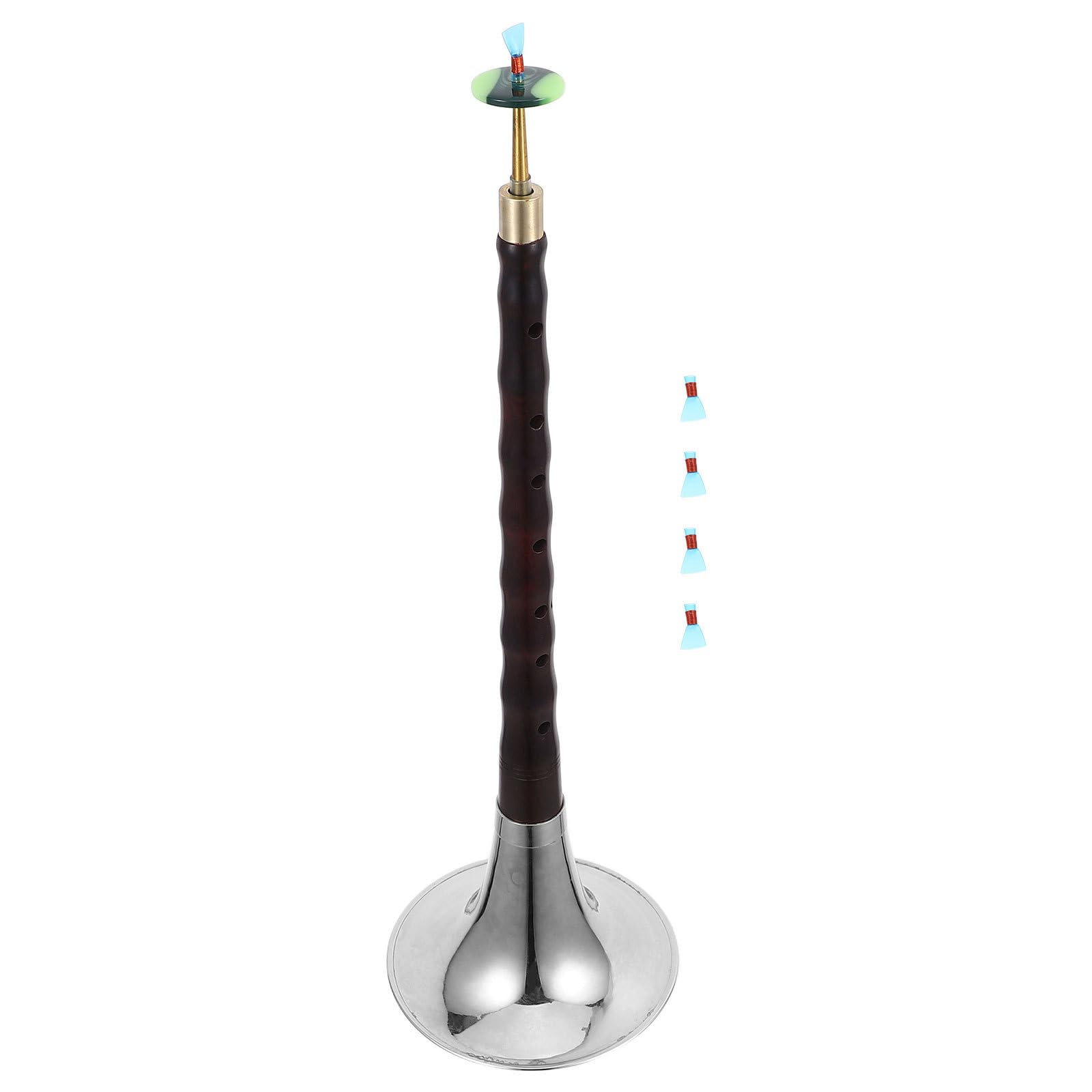 Cabilock Instrumento Suona Tradicional para Principiantes, Tono C en Madera de Ébano, Instrumento de Viento Étnico Ligero y Práctico, Incluye Lengüeta y Fuelle, Adecuado Color Aleatorio