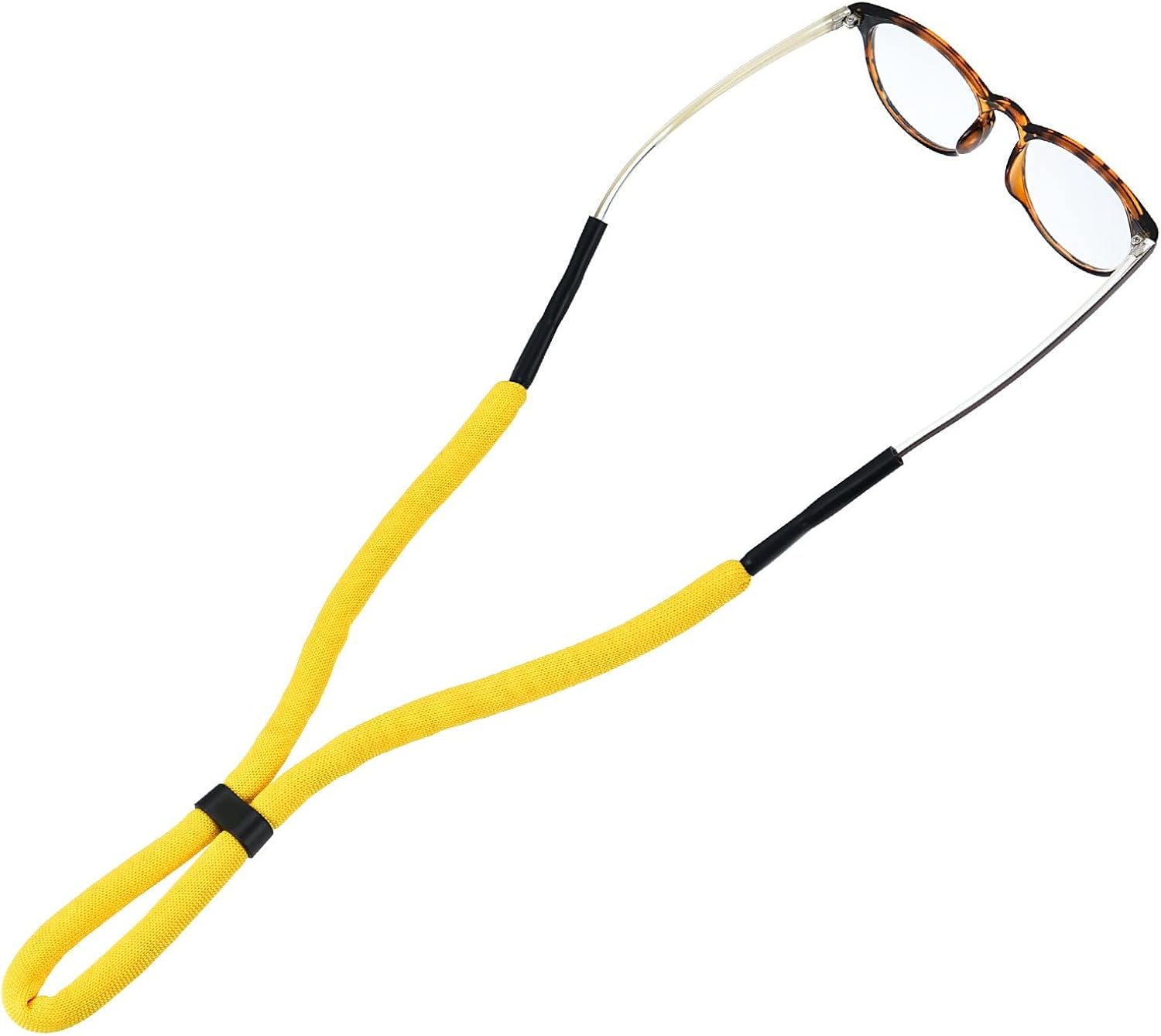 Gejoy 8 Pieces Adjustable Sunglasses Straps Floating Foam Glasses Straps Sports Eyeglass Retainer and 2 Pieces Glasses Cleaning Cloth for Sports Outdoor Activities
