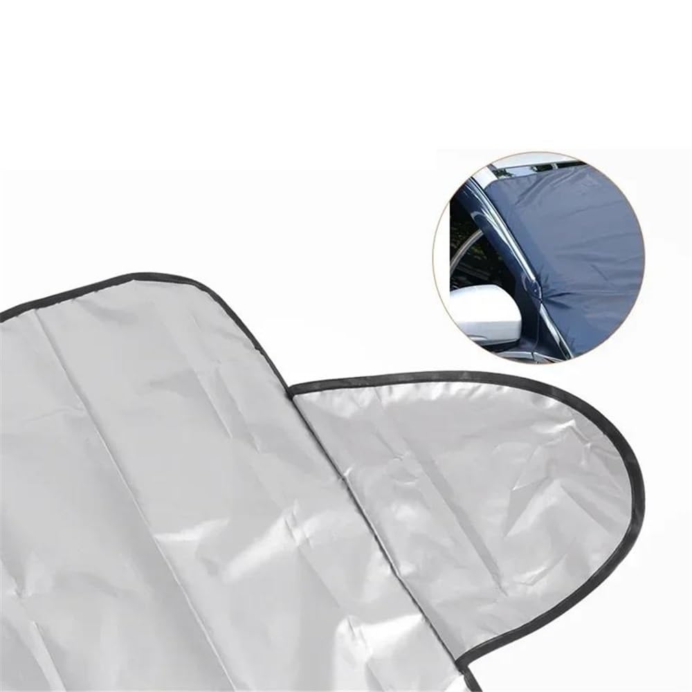 Housse de Protection pour Pare-Brise Housse Pare-Brise 195x70CM Housse Pare-Soleil Pare-Neige Imperméable Protection Magnétique Automobile Protection Pare Brise Hiver