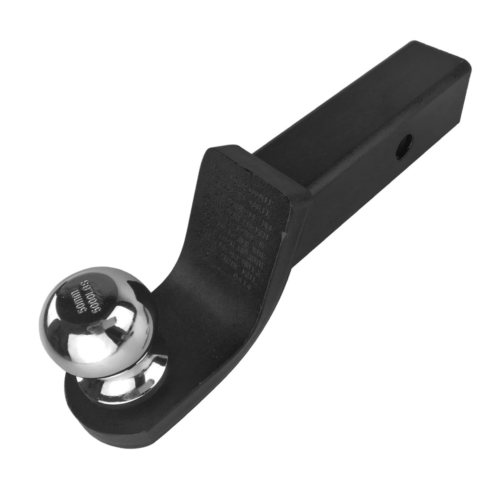 Zaczep przyczepy, 2-calowy stalowa przyczepa Drop Towbar Ball Mount Hitch Pasuje do 2 calowej pojemności odbiornika 5000 funtów łodzi Rv. Części i akcesoria