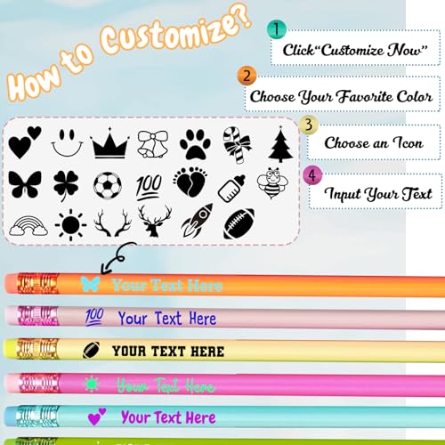 Lápices personalizados Aolun pack 10 unidades miniatura 4
