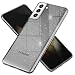 Produktbild NALIA Klare Glitzerhülle kompatibel mit Samsung Galaxy S21 Hülle, Durchsichtige Bling Silikon Schutzhülle Diamant Handy-Tasche Dünn, Clear Glitter Case Handyhülle Phone Cover Etui, Farbe:Schwarz
