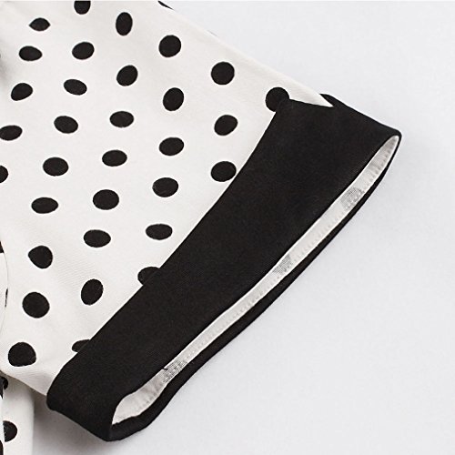 Nihsatin Vintage Polka Dot Retro Cocktail Prom Dresses 50'S 60'S Rockabilly #TOP6