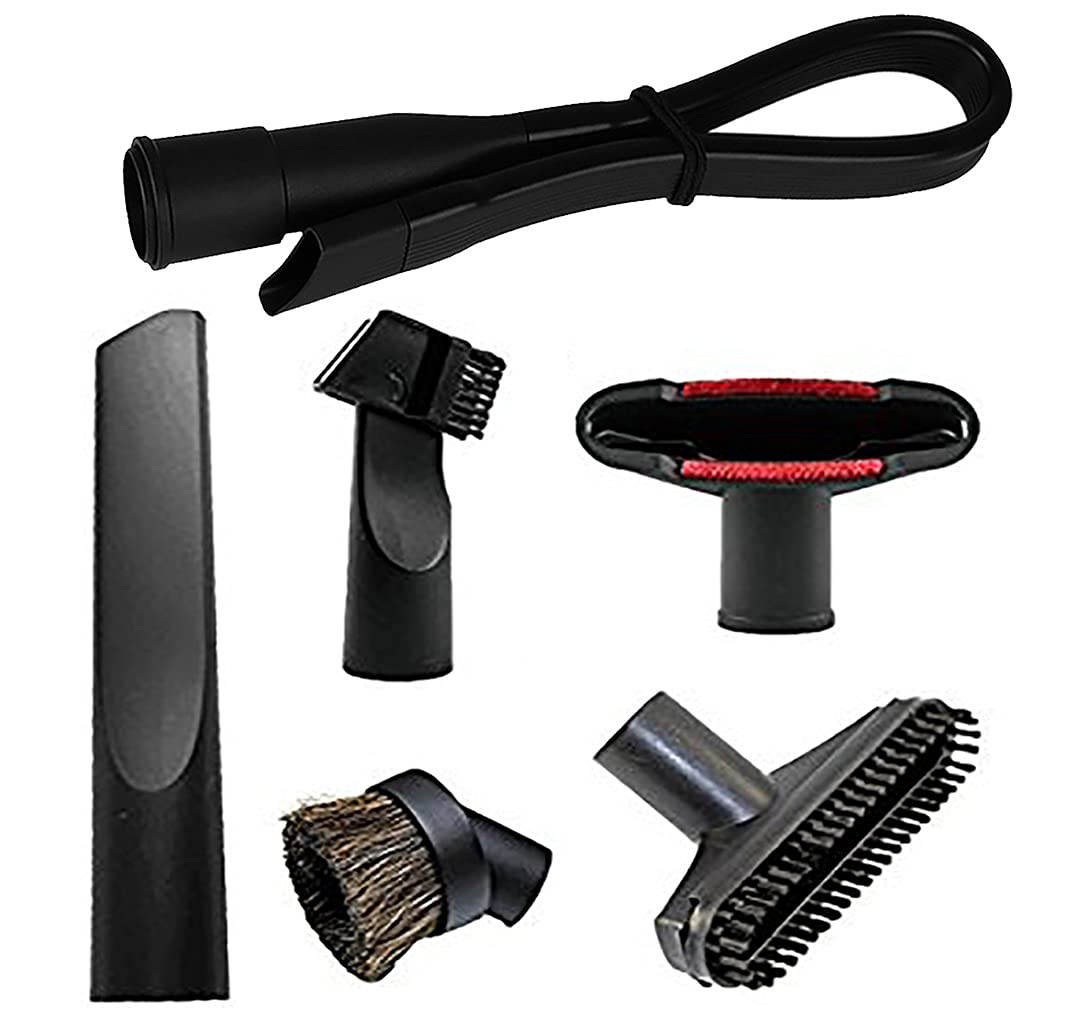 WonlivesGeneric Replacement Flexible Crevice Tool 6 Pcs Vacuum Attachments Accessories Brush Set for 1.25" Vacuum Hoses (32-35mm Brush Set) â€¦